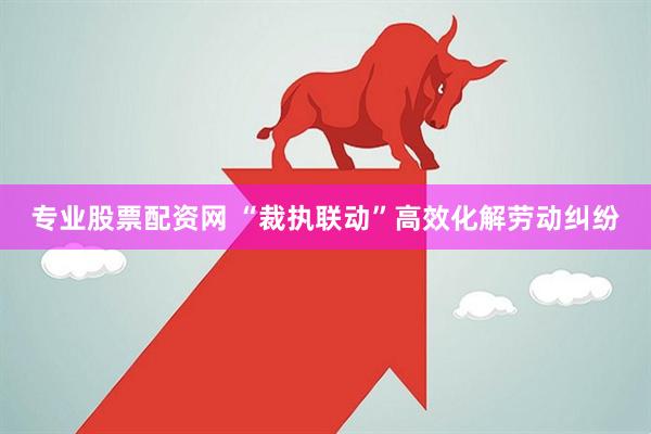 专业股票配资网 “裁执联动”高效化解劳动纠纷